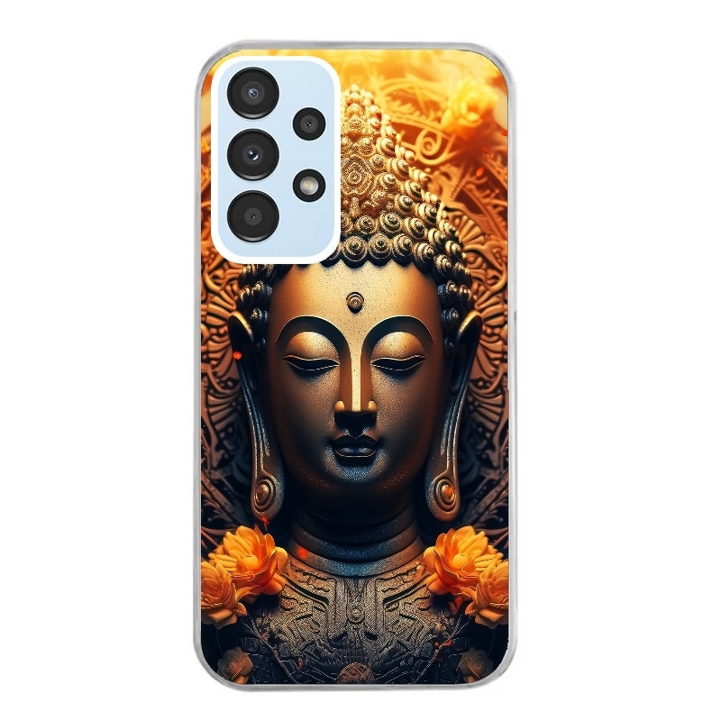 Coque taperso pour Galaxy A13 4G et 5G A23 A53 avec motif bouddha et fleur protection antichoc personnalisée