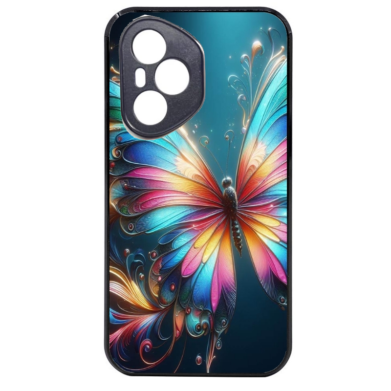 Coque noire taperso pour Honor 400 et Lite Pro Smart avec motif papillon arc protection antichoc personnalisée
