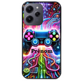 Coque noire taperso pour Redmi 12 4G et 5G avec motif gamer electro personnalisee protection antichoc personnalisée
