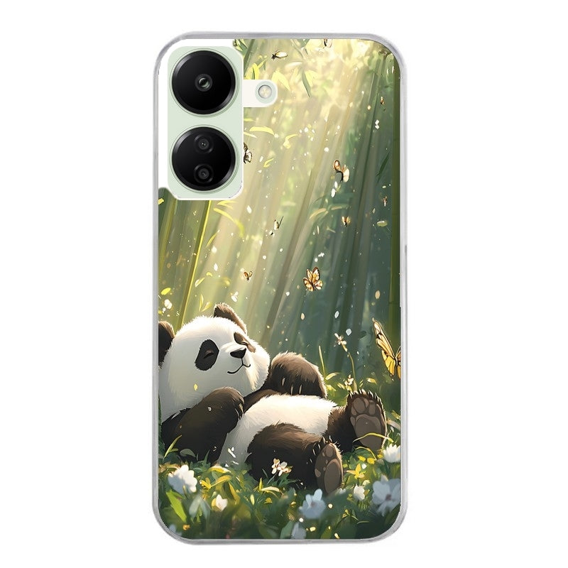 Coque taperso pour POCO C65 4G avec motif panda bambou protection antichoc personnalisée