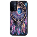 Coque noire taperso pour OPPO A54 et A74 5G avec motif dreamcatcher et lune protection antichoc personnalisée