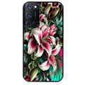 Coque noire taperso pour OPPO A72 4G avec motif leopard hibiscus protection antichoc personnalisée