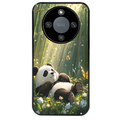 Coque noire taperso pour Magic 5 6 LITE et PRO avec motif panda bambou protection antichoc personnalisée
