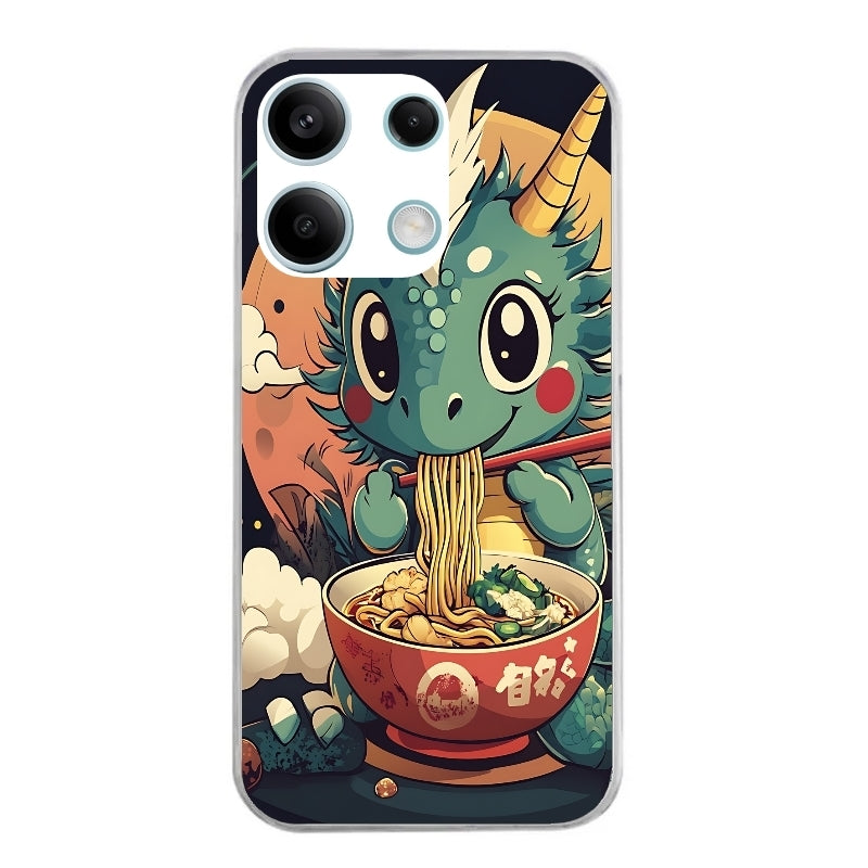 Coque taperso pour POCO X6 5G avec motif dragon ramen 1 protection antichoc personnalisée