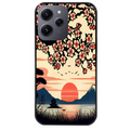 Coque noire taperso pour Redmi 12 4G et 5G avec motif japan cerisier protection antichoc personnalisée