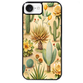Coque noire taperso pour Iphone 16 16E PLUS MAX PRO avec motif cactus et succulent protection antichoc personnalisée