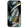 Coque noire taperso pour OPPO A16 et A16S avec motif palmier noir protection antichoc personnalisée