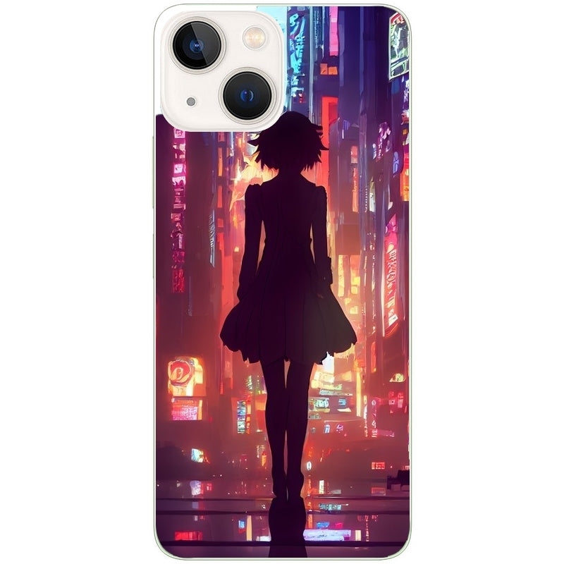 Coque taperso pour Iphone 14 et PRO PLUS PRO MAX avec motif new york anime protection antichoc personnalisée