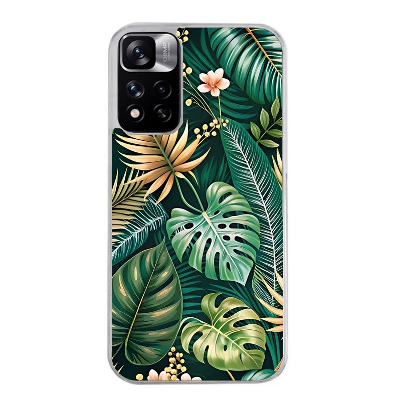Coque taperso pour Redmi Note 11 4G PRO 5G 11S avec motif jungle dore protection antichoc personnalisée