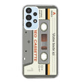 Coque taperso pour Galaxy A13 4G et 5G A23 A53 avec motif cassette grise personnalisable protection antichoc personnalisée