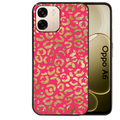 Coque noire taperso pour OPPO A6 A6X 4G et 5G avec motif leopard fuschia protection antichoc personnalisée