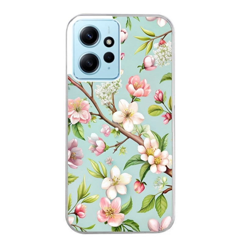 Coque taperso pour Redmi Note 12 4G 5G PRO 4G avec motif fleur de printemps protection antichoc personnalisée