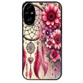 Coque noire taperso pour Honor 200 et Lite Pro Smart avec motif dreamcatcher et coeur protection antichoc personnalisée