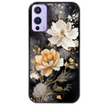 Coque noire taperso pour OnePlus 9 et 9 PRO avec motif fleur blanche protection antichoc personnalisée
