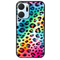 Coque noire taperso pour Honor X7A avec motif leopard arc protection antichoc personnalisée