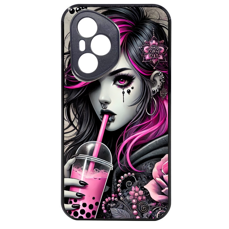 Coque noire taperso pour Honor 400 et Lite Pro Smart avec motif anime et gothic boba protection antichoc personnalisée