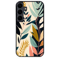 Coque noire taperso pour galaxy A06 A16 A26 A36 A56 avec motif vintage et fleur protection antichoc personnalisée