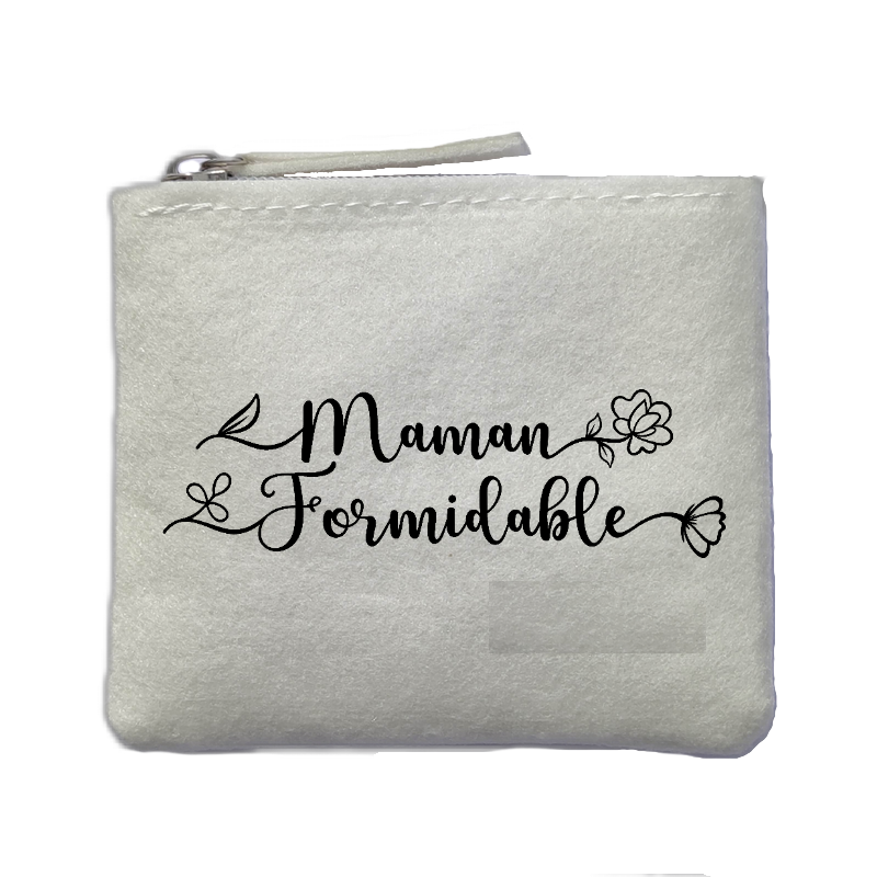 Chaussettes paillettes doré motif maman formidable