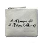 Chaussettes paillettes bronze motif maman formidable