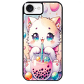 Coque noire taperso pour Iphone 17 17E AIR MAX PRO avec motif chat bubble style manga protection antichoc personnalisée