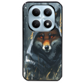 Coque noire taperso pour POCO M8 5G et PRO 5G avec motif renard fox des bois protection antichoc personnalisée