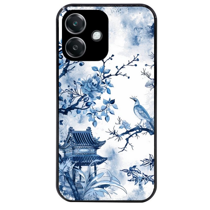 Coque noire taperso pour OPPO A40 avec motif japan art protection antichoc personnalisée