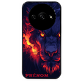 Coque noire taperso pour Redmi A3 avec motif lion anime protection antichoc personnalisée