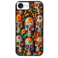 Coque noire taperso pour Iphone 17 17E AIR MAX PRO avec motif mort mexicaine papillon protection antichoc personnalisée