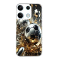 Coque taperso pour POCO X6 5G avec motif foot metal personnalisee protection antichoc personnalisée