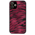Coque noire taperso pour OPPO A5 PRO 4G et 5G avec motif zebre grenat protection antichoc personnalisée