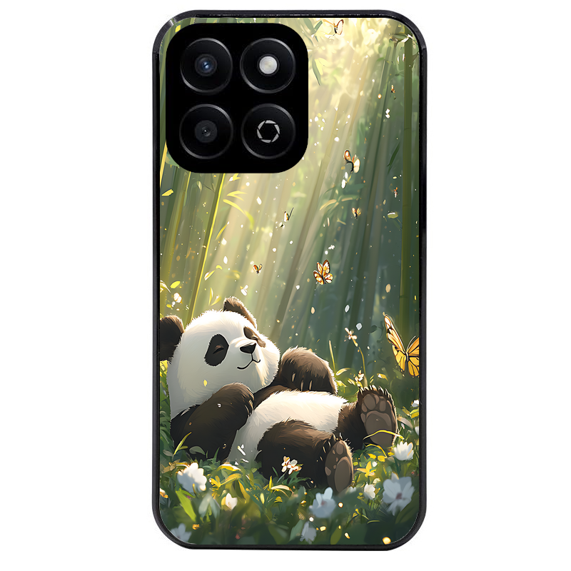 Coque noire taperso pour Honor 400 et Lite Pro Smart avec motif panda bambou protection antichoc personnalisée