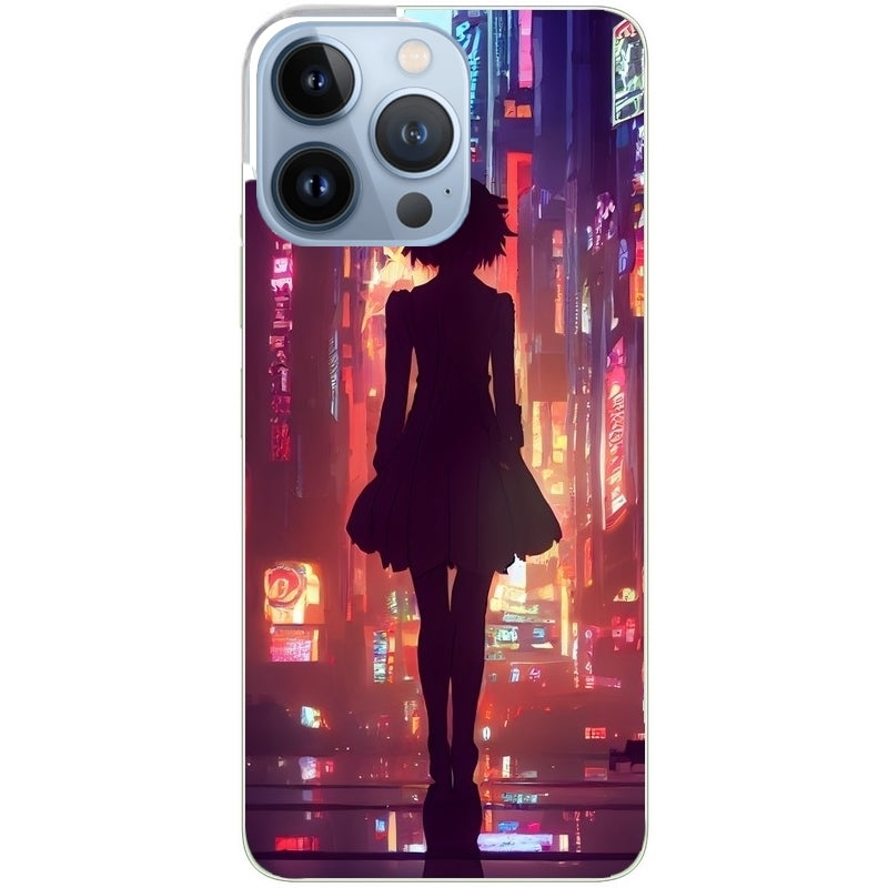 Coque taperso pour Iphone 14 et PRO PLUS PRO MAX avec motif new york anime protection antichoc personnalisée
