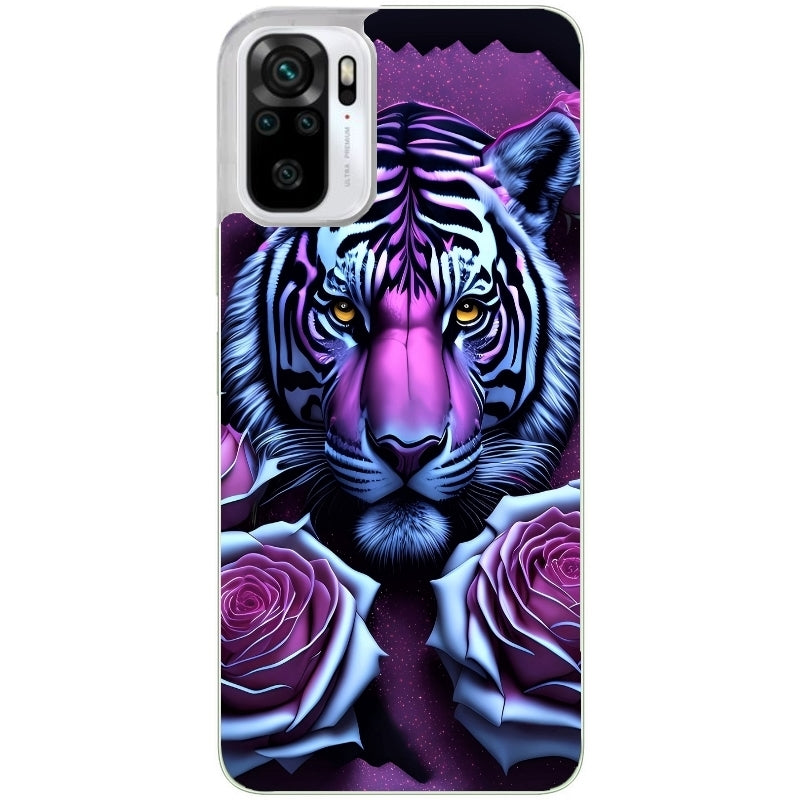 Coque taperso pour Redmi Note 10 4G 5G PRO 10S avec motif tigre uv style manga protection antichoc personnalisée
