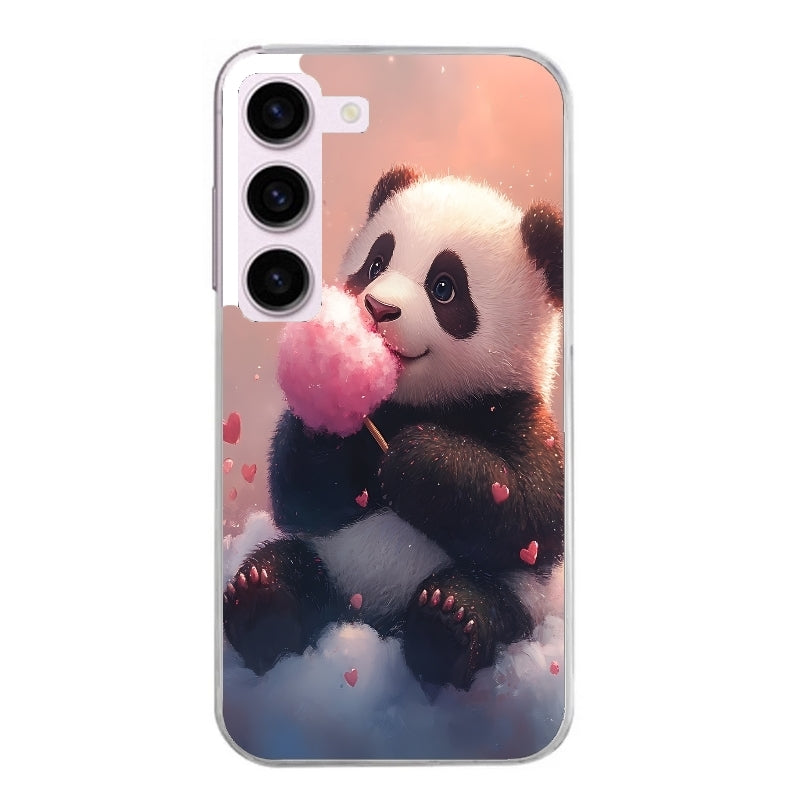 Coque taperso pour Galaxy A13 4G et 5G A23 A53 avec motif panda bonbon protection antichoc personnalisée