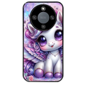 Coque noire taperso pour Magic 5 6 LITE et PRO avec motif licorne violette protection antichoc personnalisée