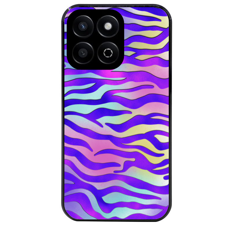 Coque noire taperso pour Honor X6B X5C X5C PLUS avec motif zebre color protection antichoc personnalisée