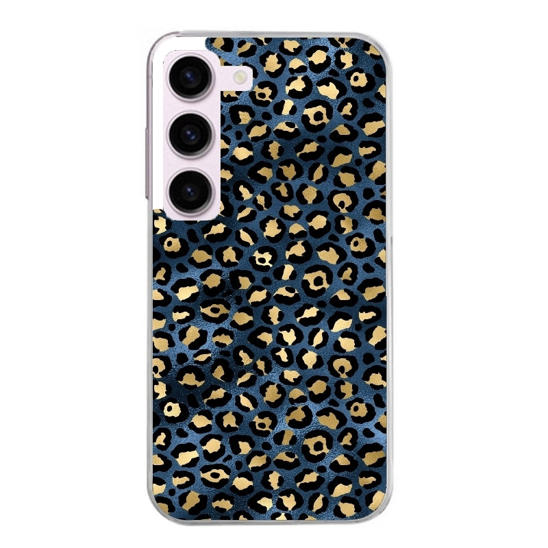 Coque taperso pour Galaxy A13 4G et 5G A23 A53 avec motif leopard bleu protection antichoc personnalisée