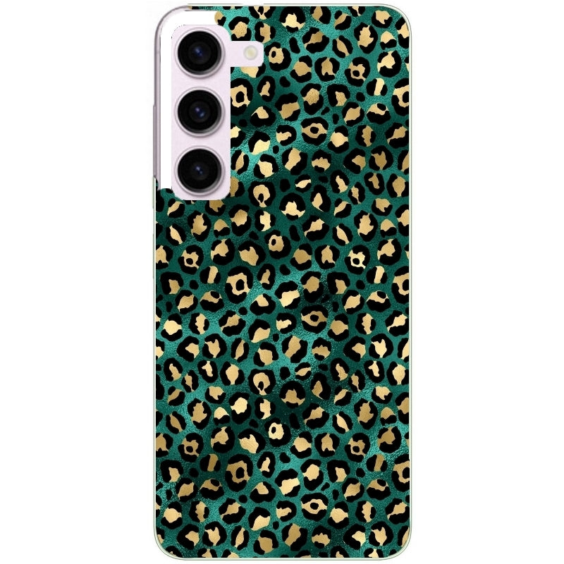 Coque taperso pour Galaxy A13 4G et 5G A23 A53 avec motif leopard vert protection antichoc personnalisée