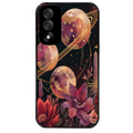 Coque noire taperso pour OnePlus Nord 5 avec motif astro et fleurs protection antichoc personnalisée