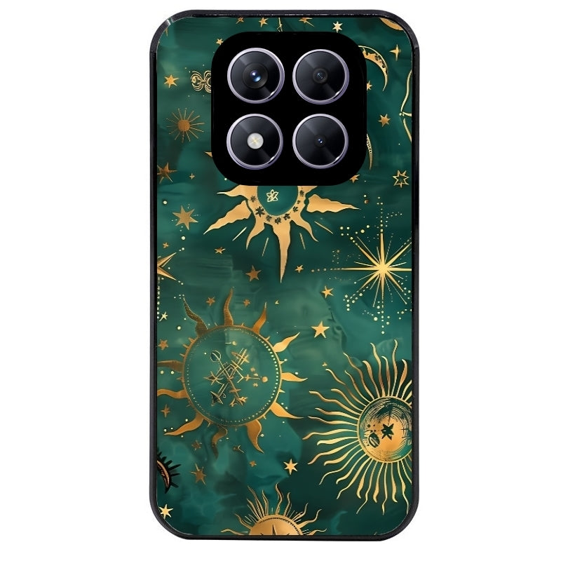 Coque noire taperso pour Redmi Note 14 et PRO PLUS 4G 5G avec motif lune et astro protection antichoc personnalisée
