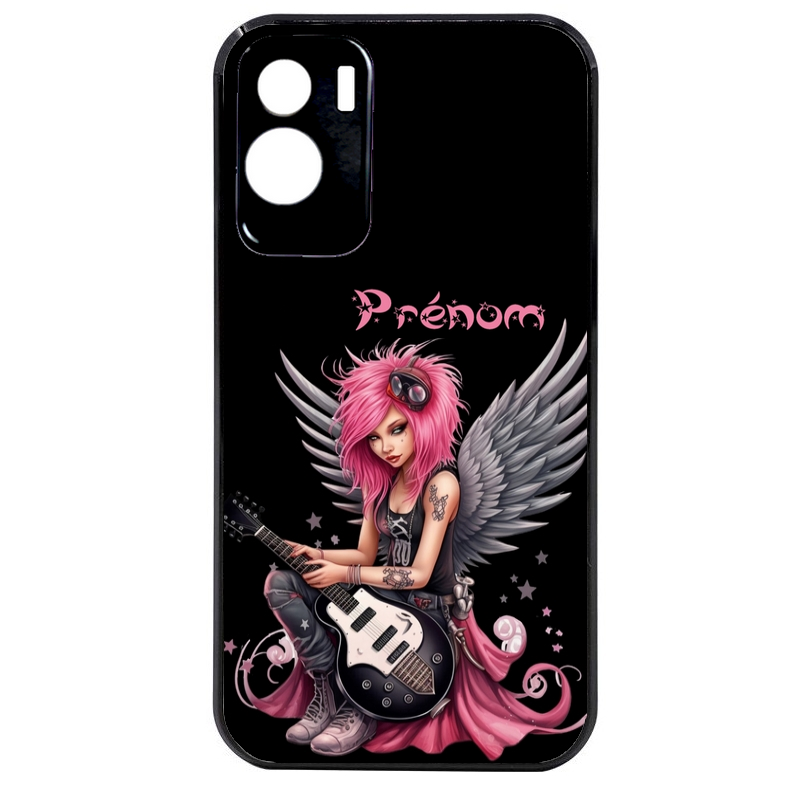 Coque noire taperso pour Honor 70 LITE 90 et LITE avec motif fee rock personnalisee protection antichoc personnalisée