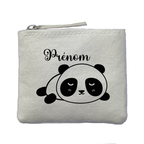 Chaussettes personnalisée paillettes rose motif panda kawaii