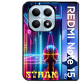 Coque noire taperso pour Redmi Note 15 et PRO PLUS 4G 5G avec motif basket electro personnalisee protection antichoc personnalisée