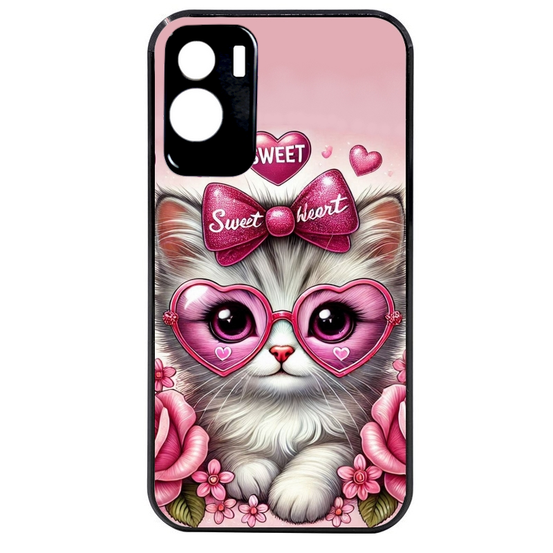 Coque noire taperso pour Honor 70 LITE 90 et LITE avec motif chat lunettes protection antichoc personnalisée