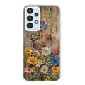 Coque taperso pour Galaxy A13 4G et 5G A23 A53 avec motif bois et papillon 1 protection antichoc personnalisée