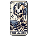 Coque noire taperso pour OPPO A5 A9 2020 avec motif mort gamer protection antichoc personnalisée