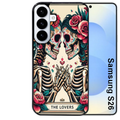 Coque noire taperso pour galaxy S26 et PLUS ULTRA FE avec motif tete de mort lovers protection antichoc personnalisée