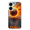 Coque taperso pour POCO C65 4G avec motif basket flamme personnalisee protection antichoc personnalisée