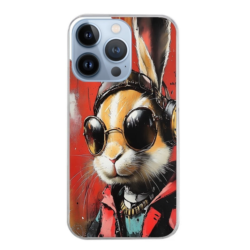 Coque taperso pour Iphone 12 et PRO MINI PRO MAX avec motif lapin tag protection antichoc personnalisée