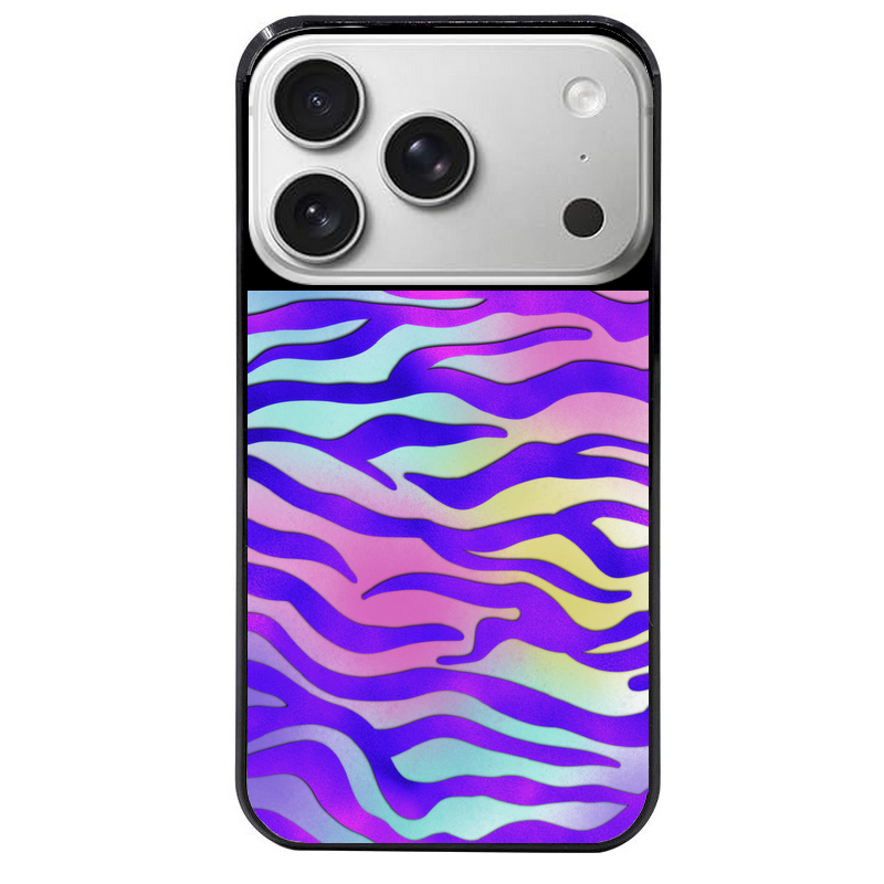 Coque noire taperso pour Iphone 17 17E AIR MAX PRO avec motif zebre color protection antichoc personnalisée